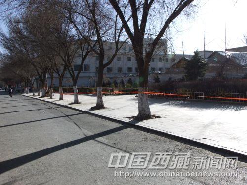 2月10日下午，記者在娘熱路水果蔬菜批發(fā)市場對(duì)面拍攝到的情景。