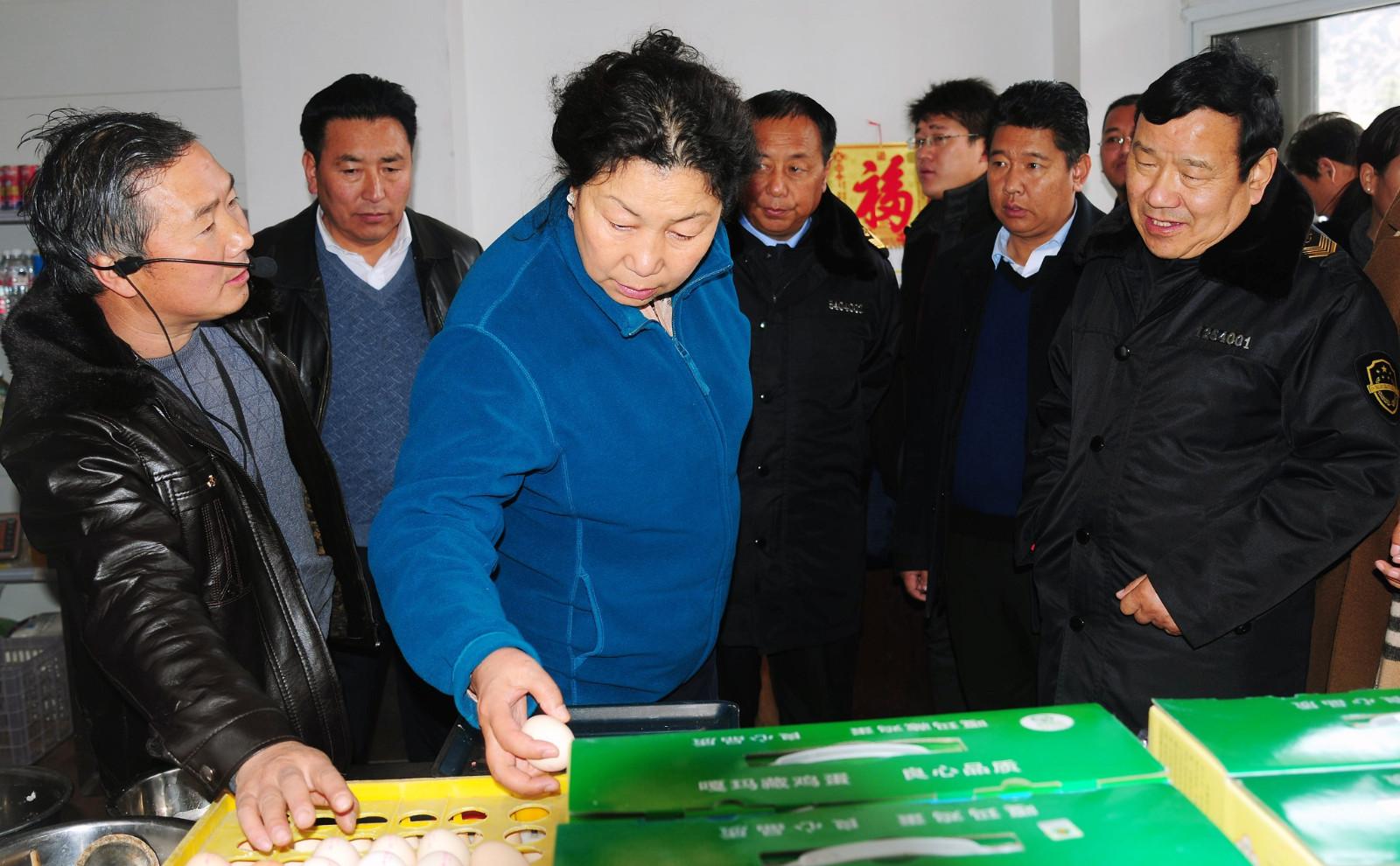 01自治區(qū)政府副主席德吉在林芝市菜籃子工程惠民直銷店檢查食品安全。.JPG